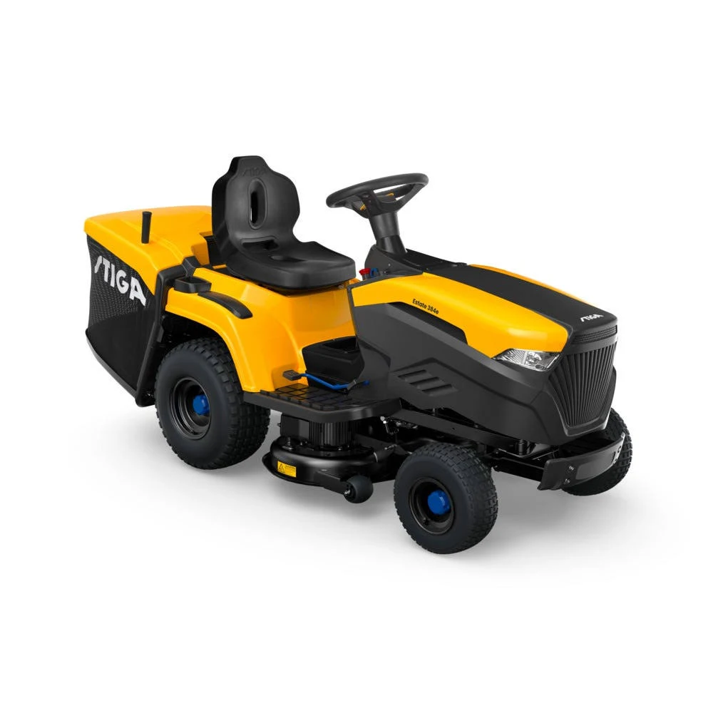 STIGA akkumulátoros fűgyűjtős fűnyíró traktor ESTATE 384e