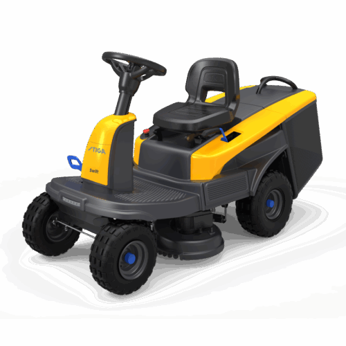 STIGA akkumulátoros fűgyűjtős fűnyíró traktor SWIFT 372e
