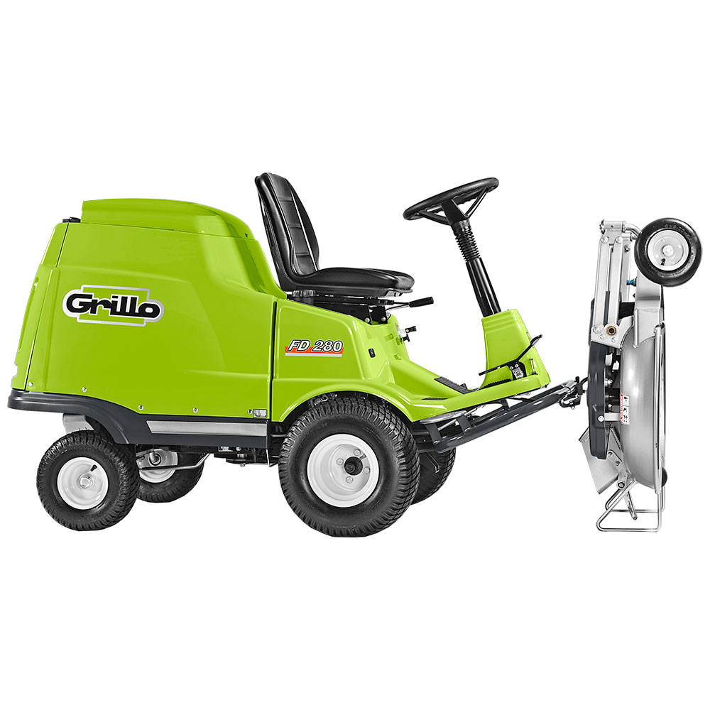 GRILLO gyűjtős frontkaszás fűnyíró traktor FD 280 ( Vágóasztallal ) - Image 3