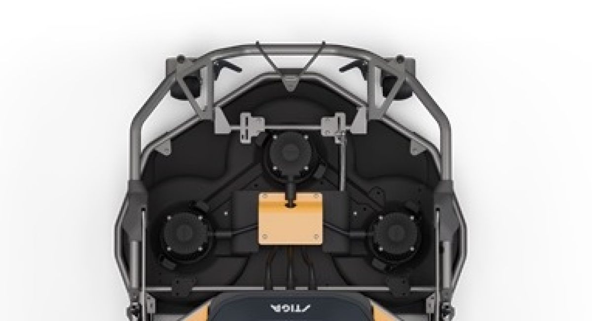 STIGA akkumulátoros frontkaszás robotfűnyíró NEXUS Kit (vágóasztallal, akkumulátorral és töltővel)